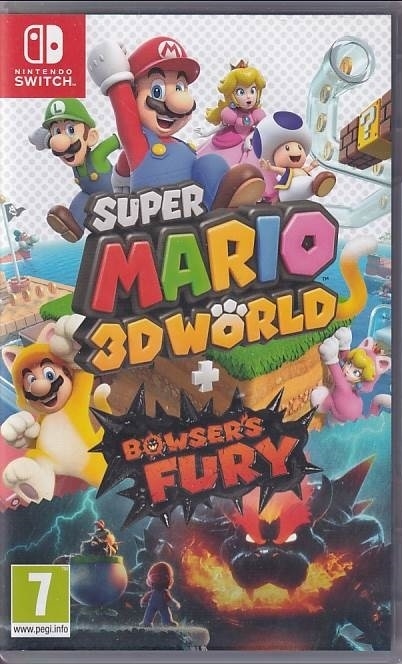 Super Mario 3d World + Bowsers Fury - Nintendo Switch Spil (A-Grade) (Used) (eng)